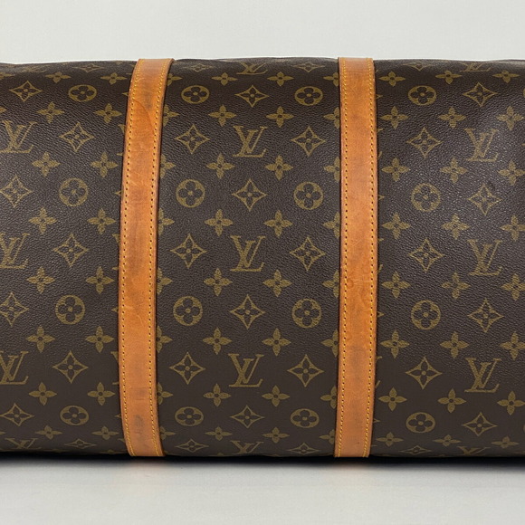 Louis Vuitton Keepall Handbag Business Boston Bag Monogram Brown s - Picture 2 of 8